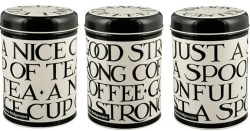 BT3901 - New Black Toast and Marmalade  Tea Coffee sugar cannisters